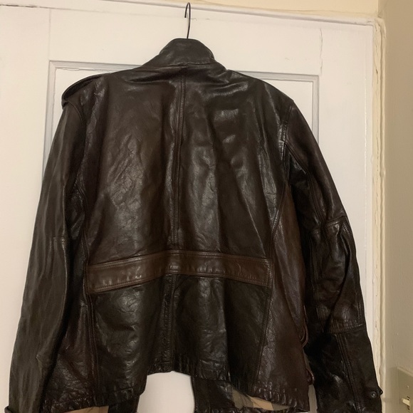 Burberry Brit brown leather jacket - Picture 2 of 3